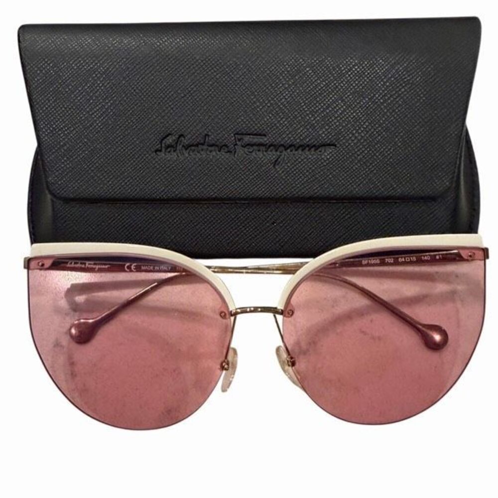 Salvador Ferragamo Pink Sunglasses